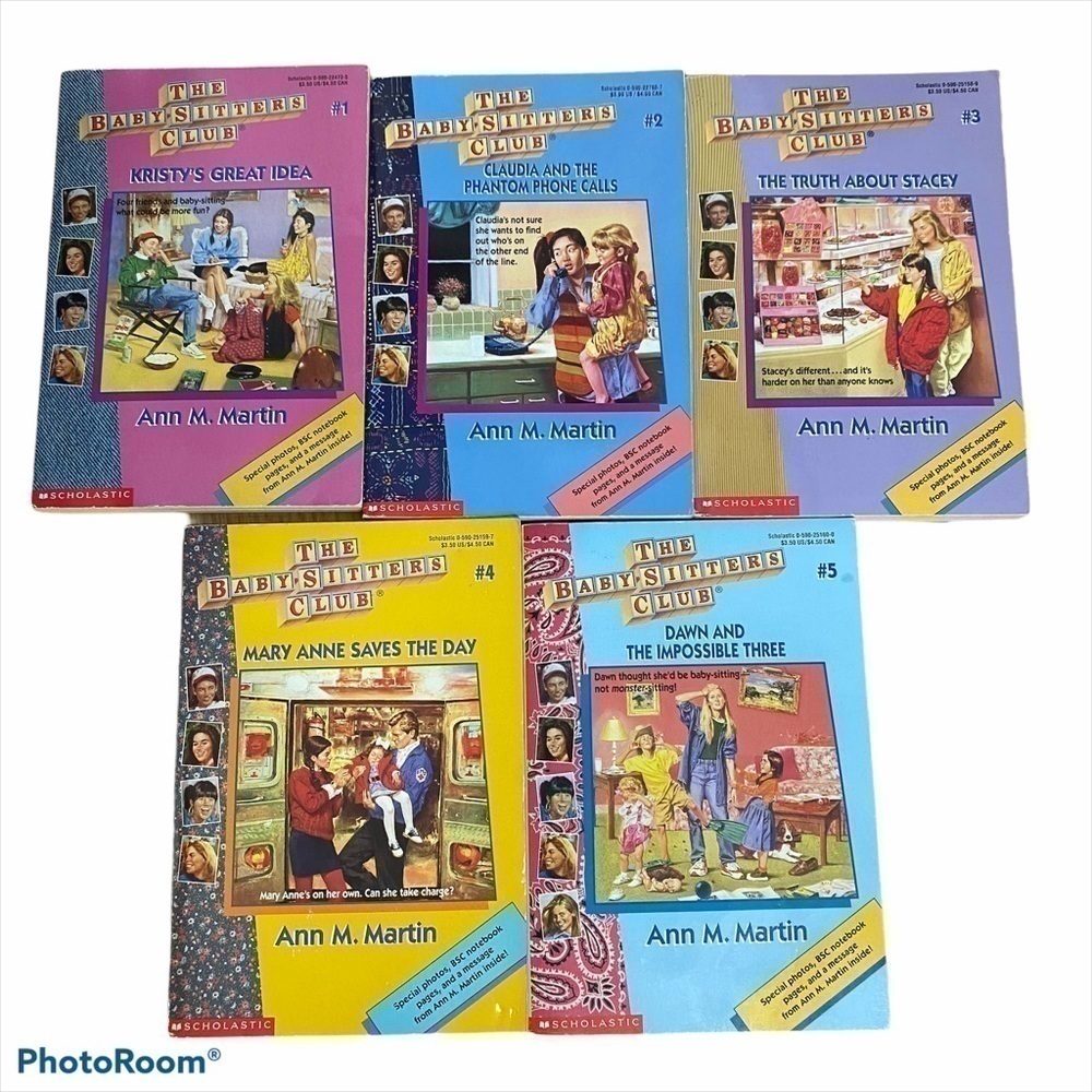 Baby Sitter’s Club Book Bundle #1-5 Vintage Girls